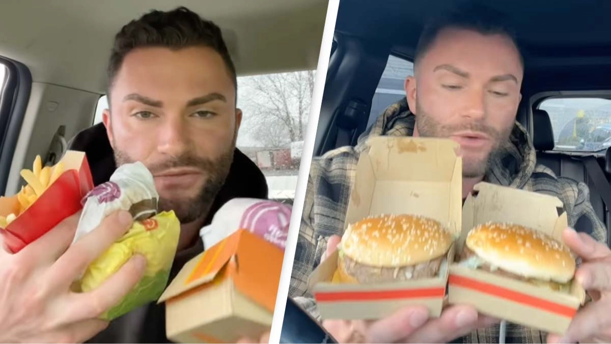 Competitive eater is eating McDonald's every day for 100 days to prove he 'doesn't gain weight'
