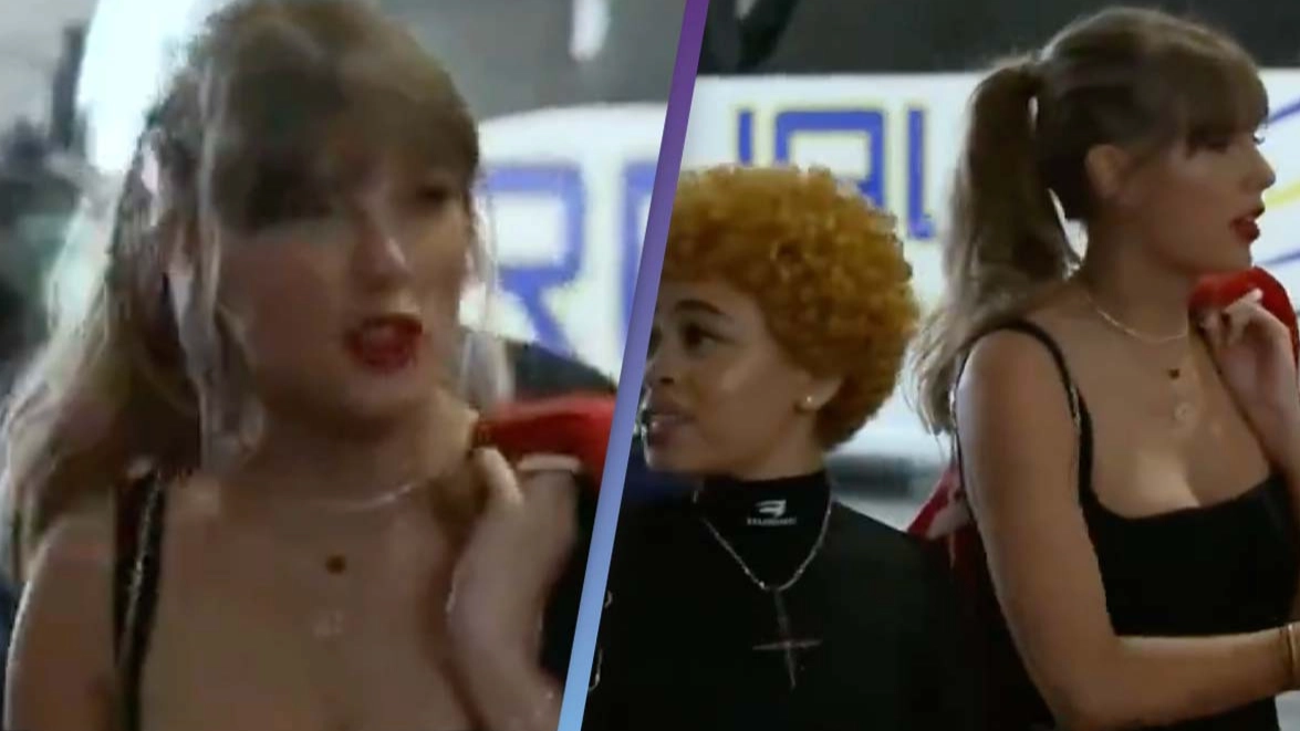 Taylor Swift arrives at Super Bowl with Ice Spice and Blake Lively and fans are calling it 'iconic'
