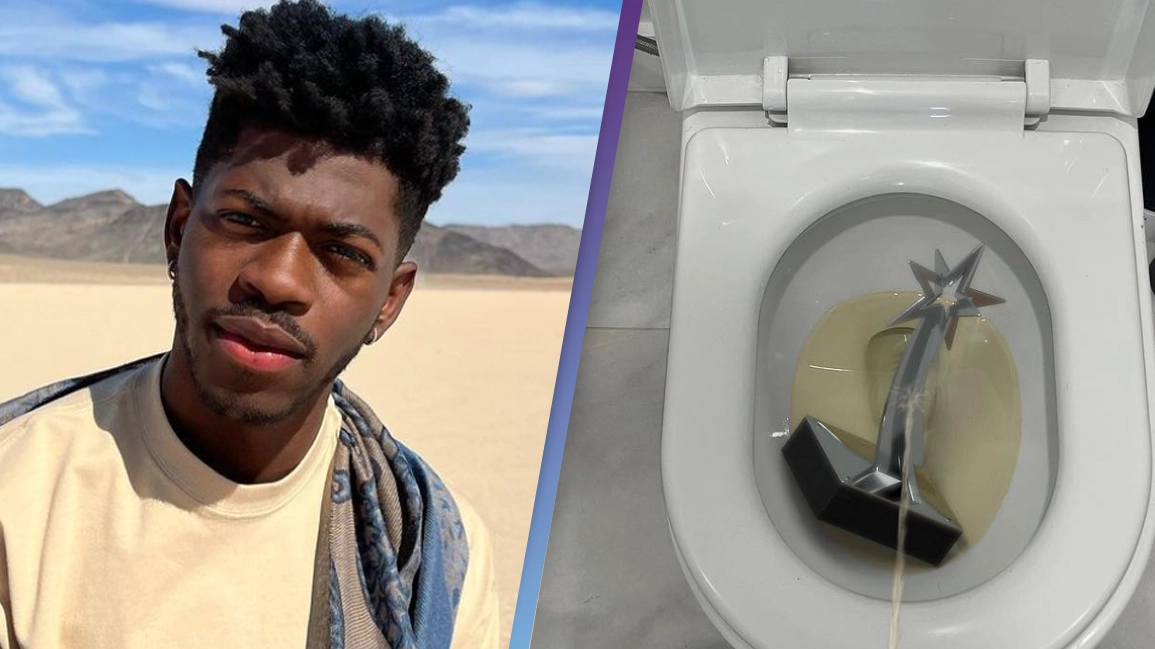 Lil Nas X Urinates On His BET Award After Getting Snubbed For Last Year's Kiss