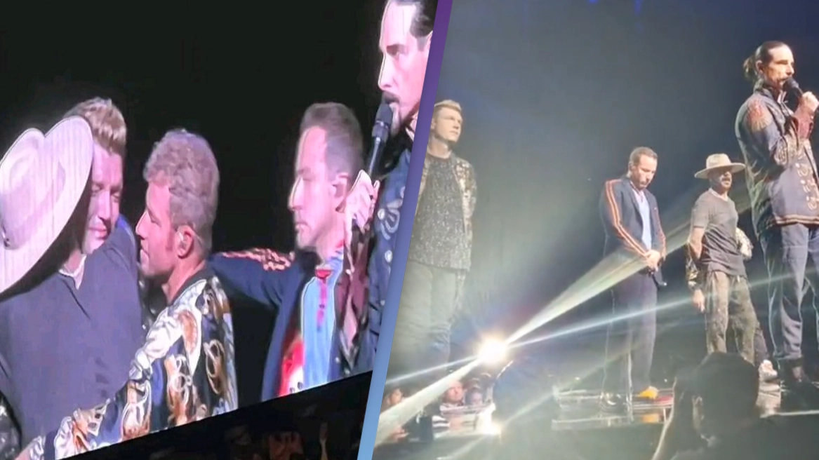 Nick Carter and Backstreet Boys pay tribute to Aaron Carter at gig in emotional moment