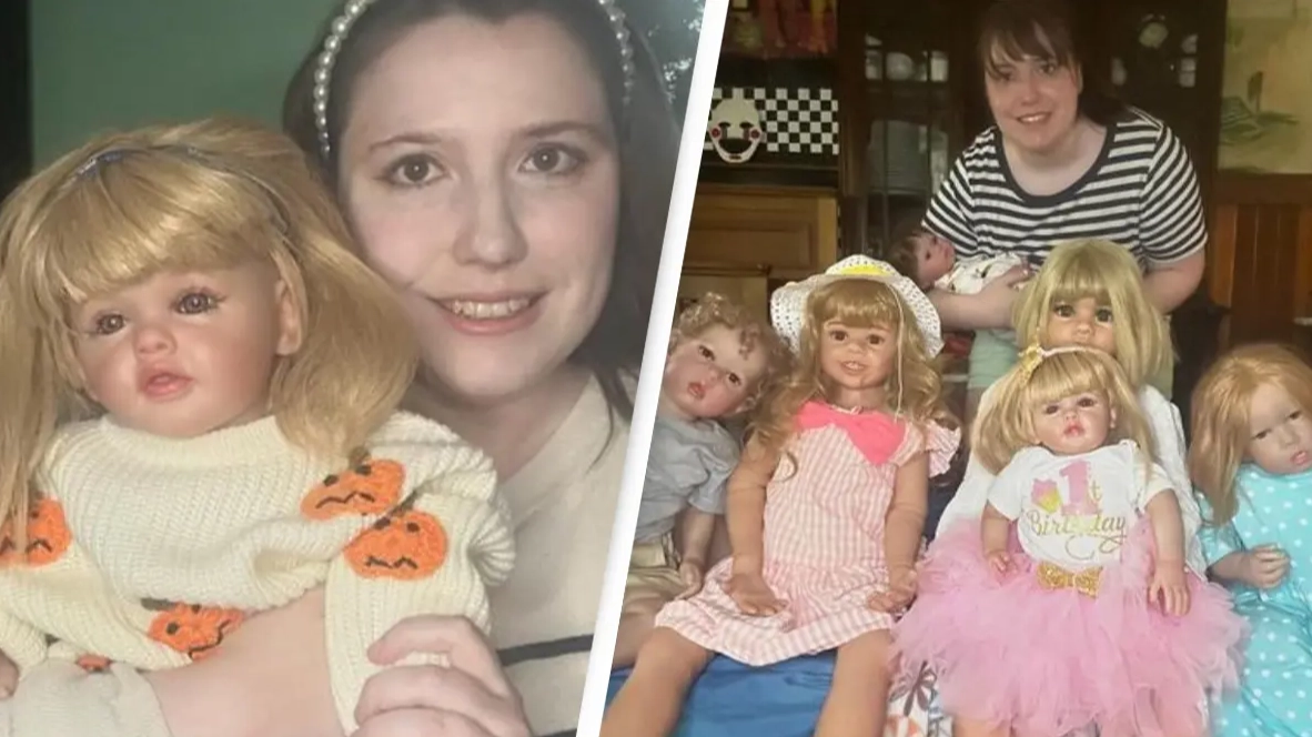 Woman who always wanted to be a mom 'adopted' 8 realistic dolls and breastfeeds them