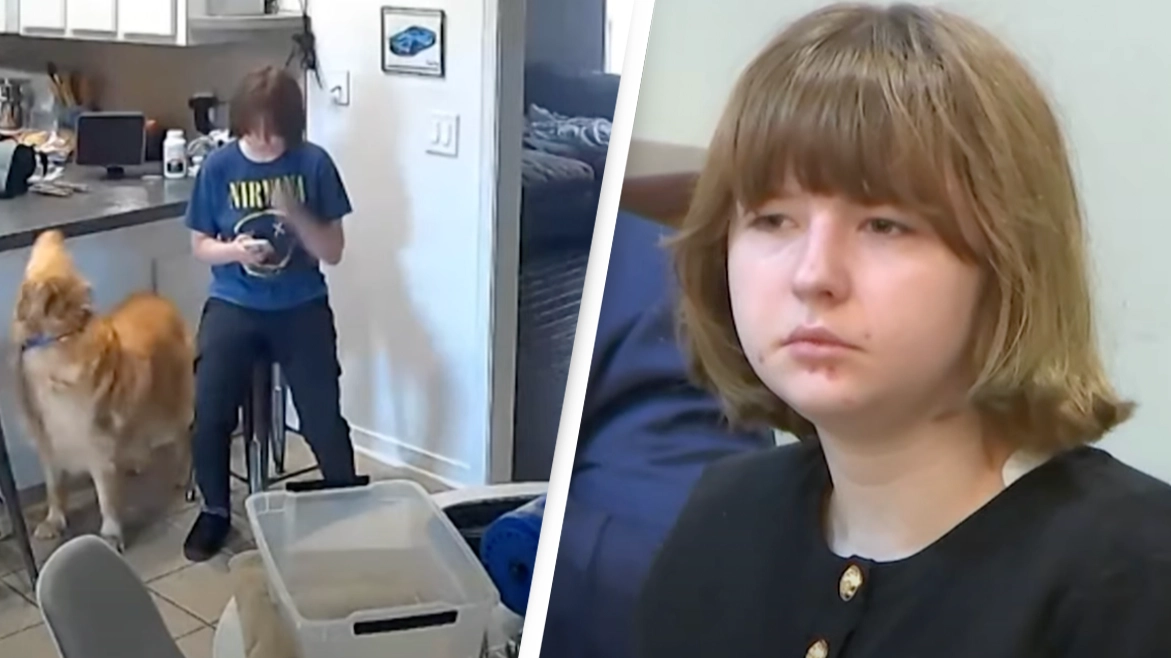 Chilling home security footage shows what teen did seconds after 'fatally shooting her mother'