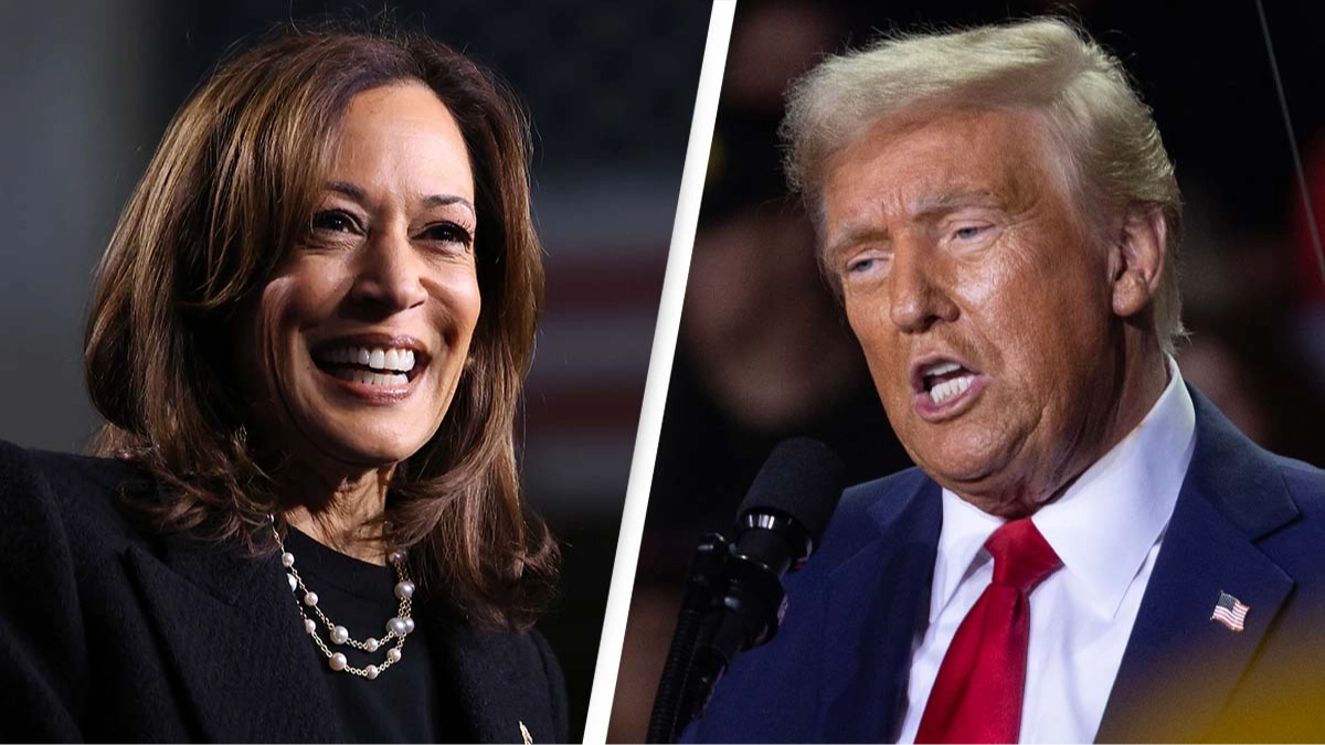 What happens if there is a tie in the US election between Donald Trump and Kamala Harris