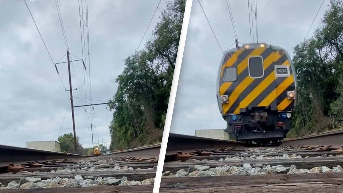Phone Left On Train Track Captures Terrifying Speed Of Incoming Train