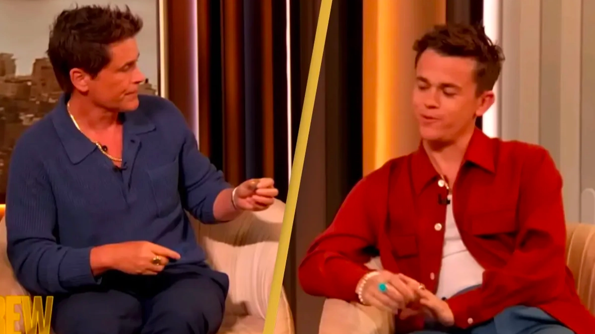Rob Lowe marks son John Owen’s five year sobriety with chip live on air