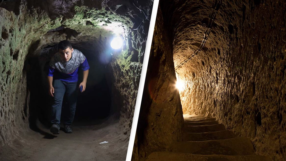 Man knocked down wall in his house to find underground city that once had 20,000 people living there