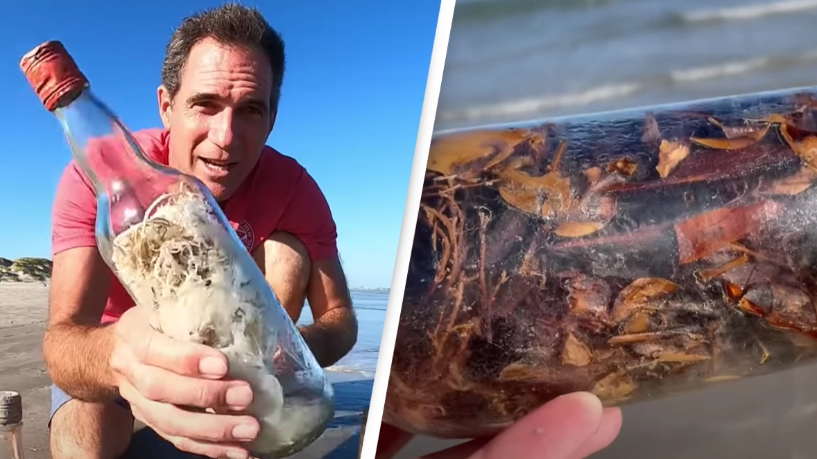 Mysterious 'witch bottles' wash up on beach but researchers are worried about opening them