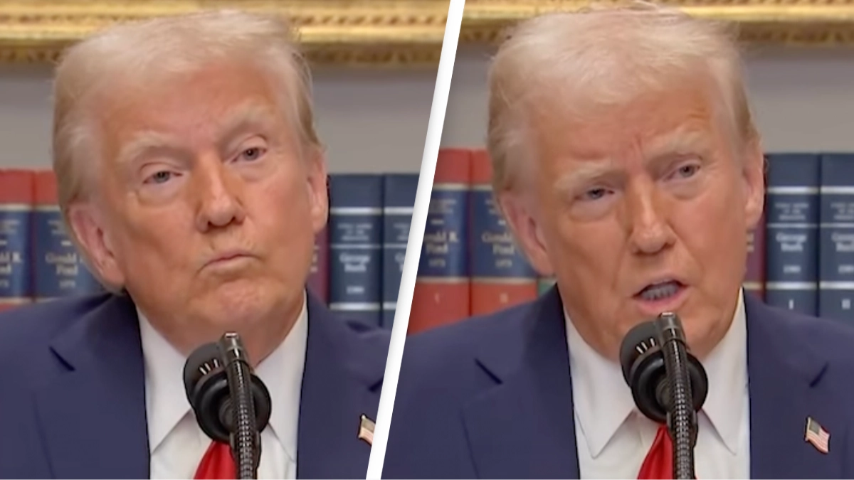 Trump has bizarre 4-word response to reporter who asked why he pardoned someone who assaulted a police officer