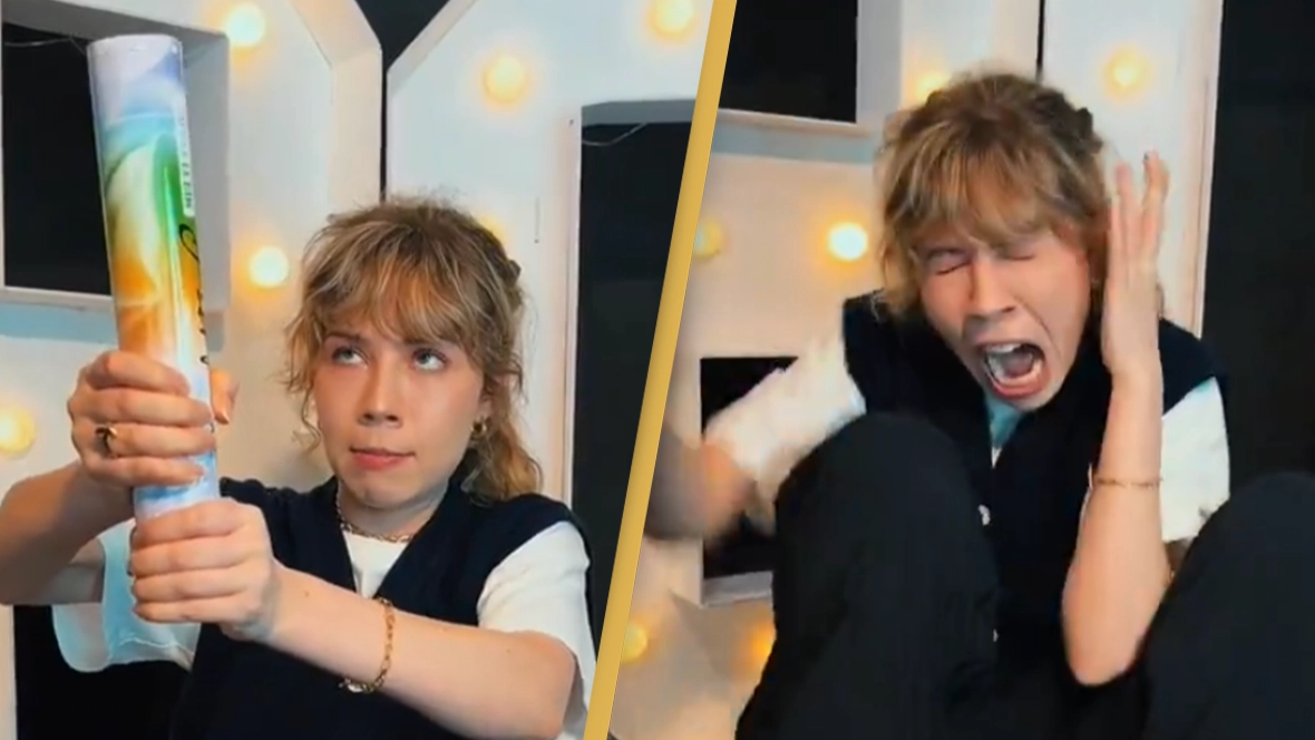 People shocked by Jennette McCurdy’s reaction as she pops celebration cannon