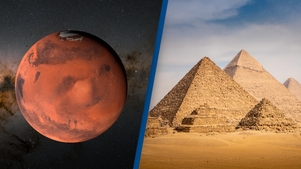Classified CIA experiment claims life did exist on Mars and they built pyramids