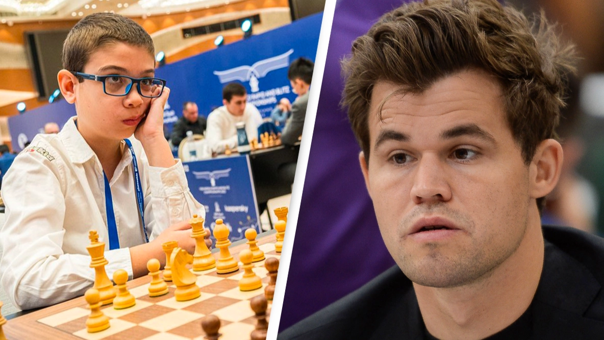 10-year-old dubbed the 'Messi of chess' after beating world champion Magnus Carlsen