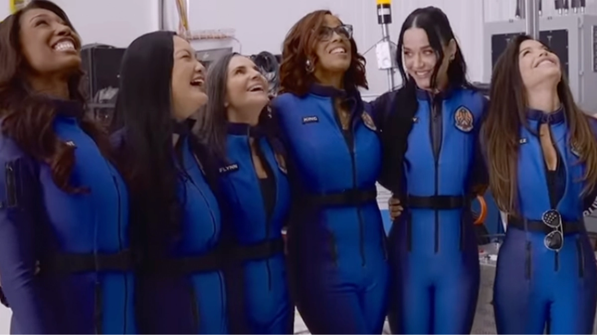 Why conspiracy theorists believe all-female Blue Origin space mission was 'fake'