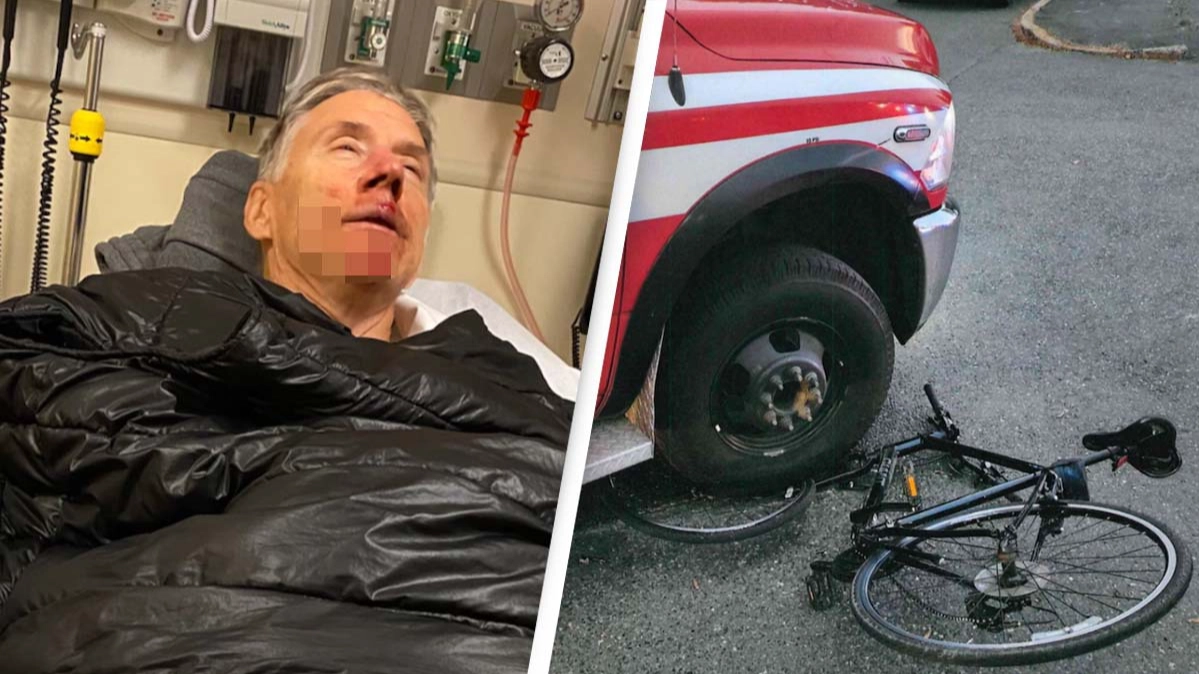 Ambulance hits cyclist then takes him to hospital but leaves him with massive medical bill, lawsuit claims