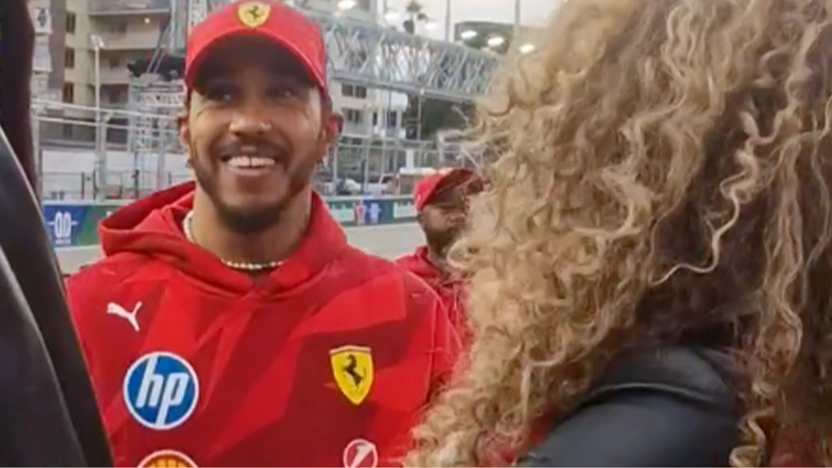 Lip reader 'works out' what was said during 'distracting' interaction between Beyoncé and Lewis Hamilton at F1 event