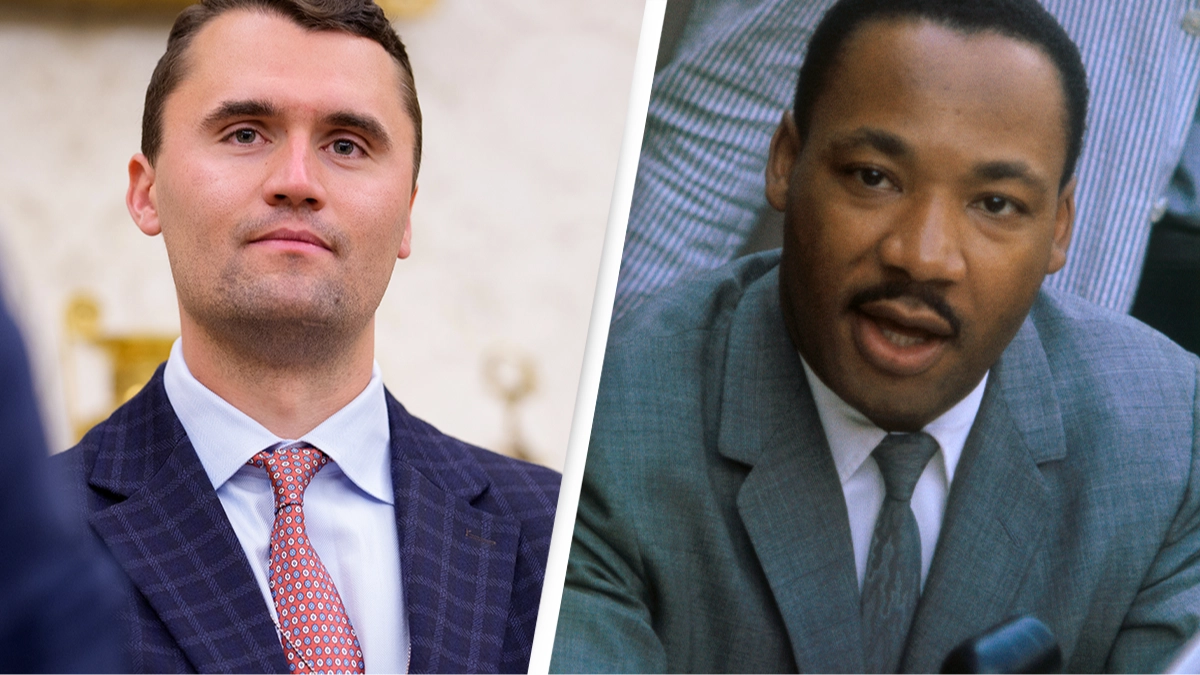 Department of Education sparks outrage by hanging banner of Charlie Kirk alongside MLK Jr.