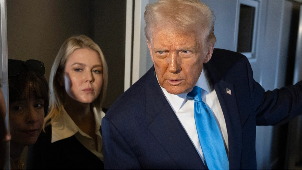 Trump keeps sharing shocking posts from fake Karoline Leavitt 'rate my butt' account