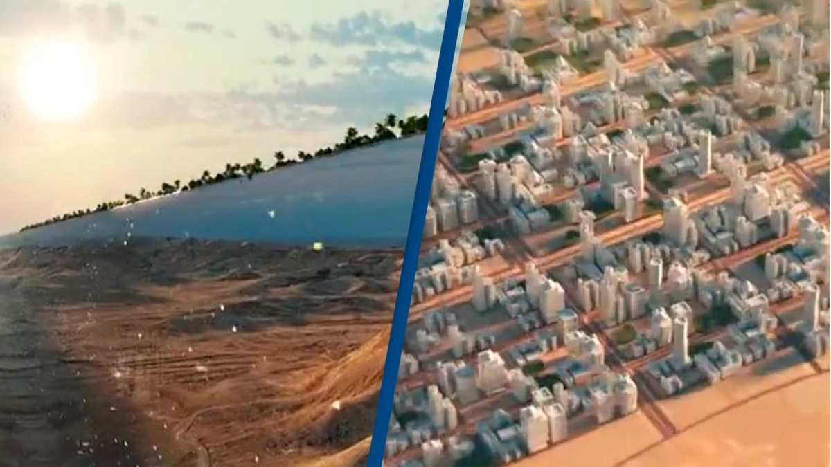 Inside Saudi Arabia’s £1 Trillion Building Where You Can Travel Its 75-Mile Length In 20 Minutes