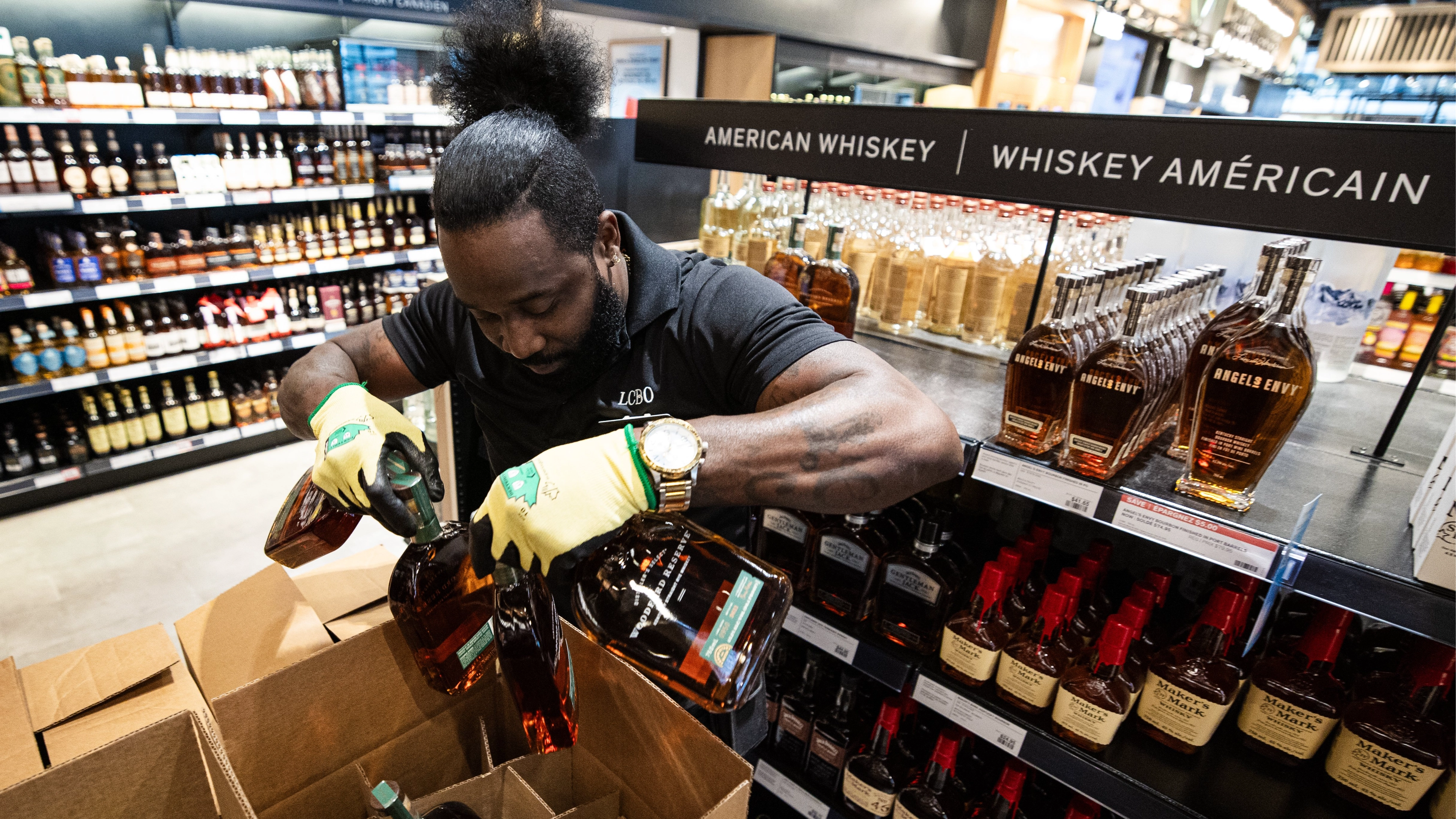 Jack Daniel's responds after viral video showed Canadian shops removing US alcohol from shelves