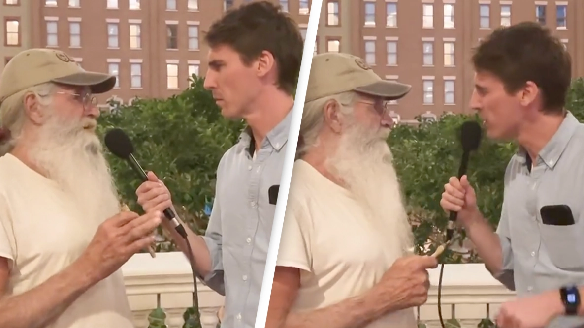 Man at Flat Earth Convention shares bizarre belief there's more than one sun in shocking interview