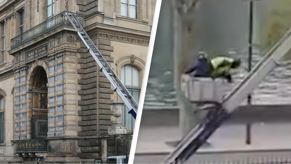 Mind-blowing footage shows moment robbers escaped the Louvre after stealing ‘priceless’ items