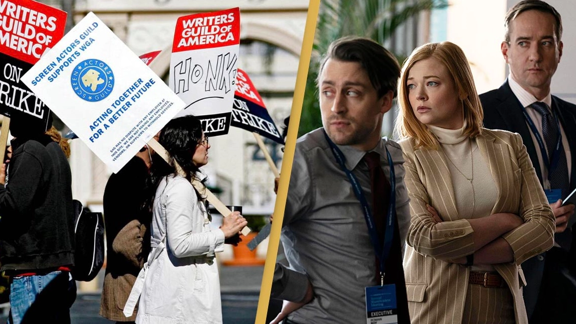 Hollywood's striking TV writers threaten to spoil Succession if they don't get better pay