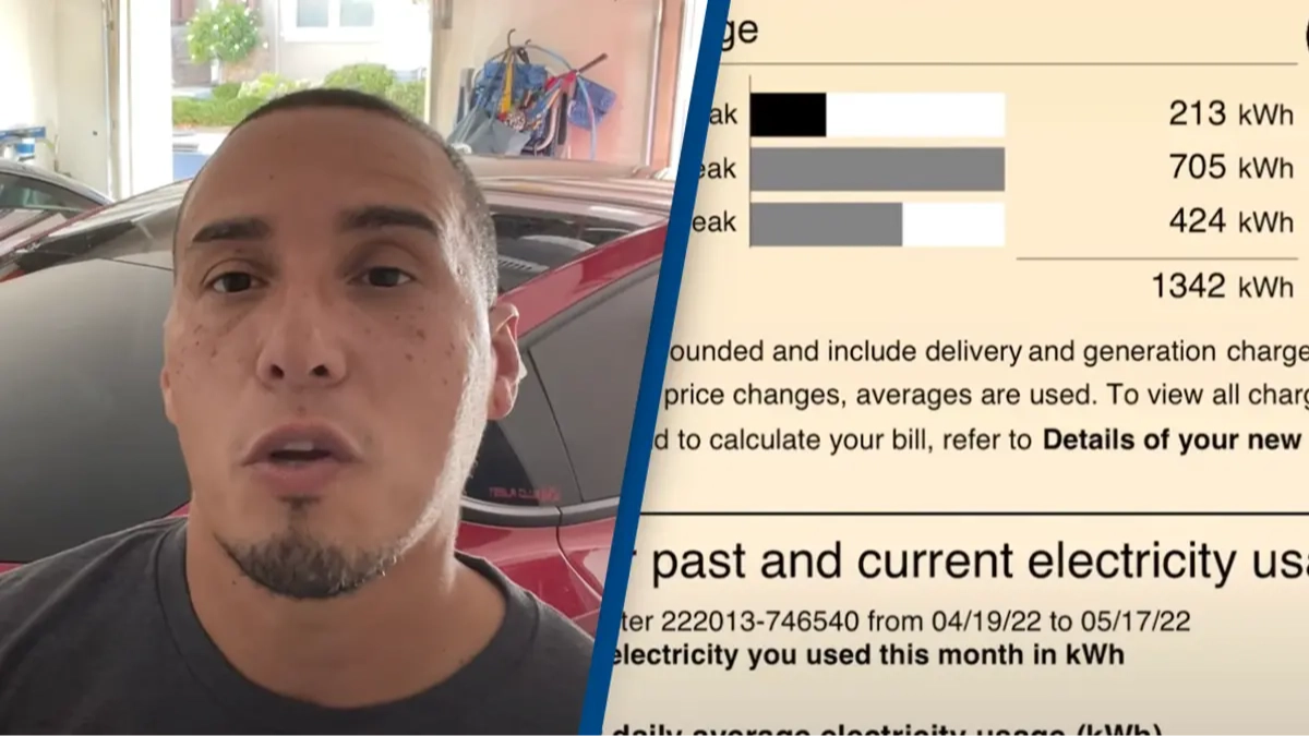 Man who owns two Teslas shares electric bill revealing how much it actually costs him to charge at home