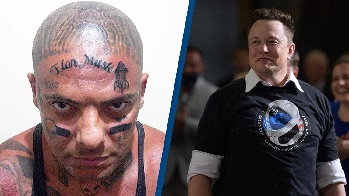 Influencer gets Elon Musk’s name tattooed on his forehead to honour the tech billionaire
