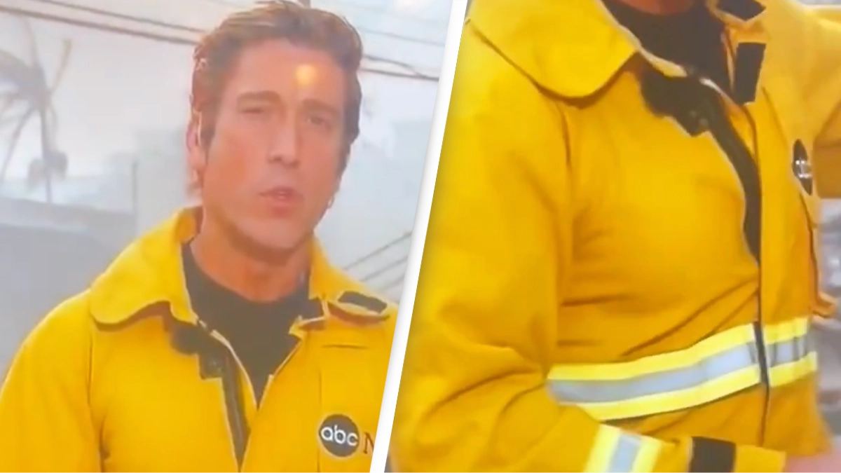 News anchor labelled 'narcissistic' after wearing 'ridiculous' outfit while reporting on LA wildfires