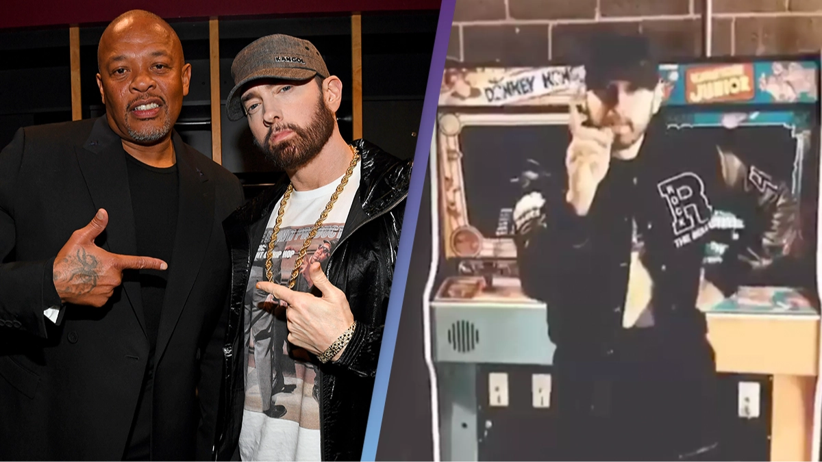 Dr Dre's astonishing video of Eminem rapping skills shows no one is close to him