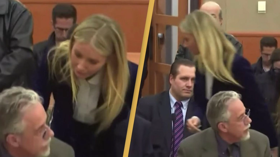 Gwyneth Paltrow leans over and whispers four words to ski accident accuser