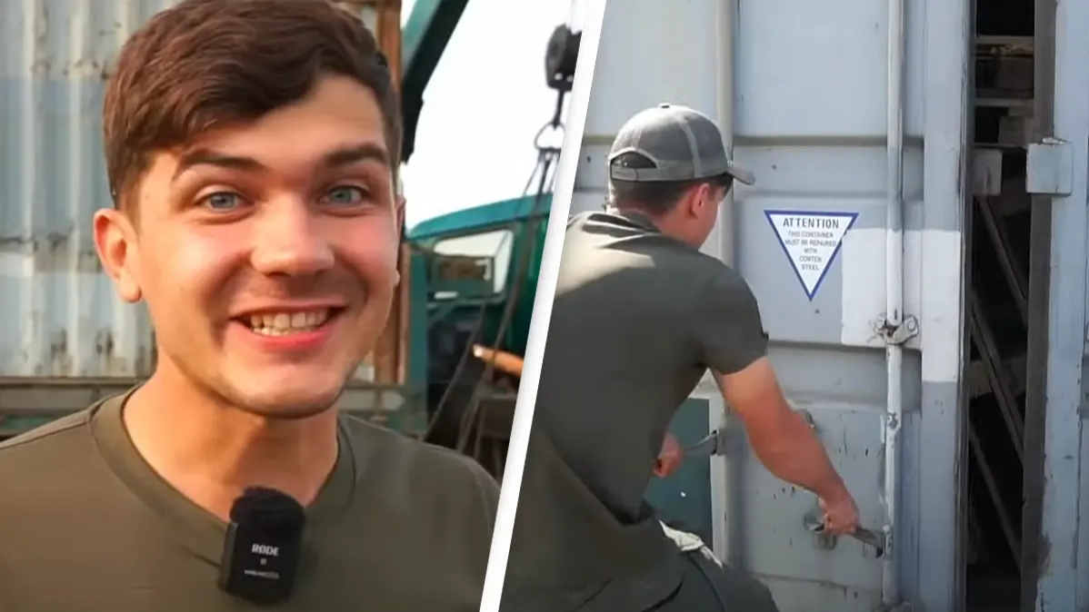 YouTuber made incredible discovery after spending $25,000 on mystery auction container