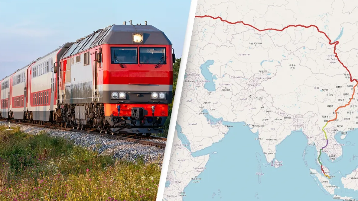 Longest possible train journey in the world now covers over 11,653 miles in total
