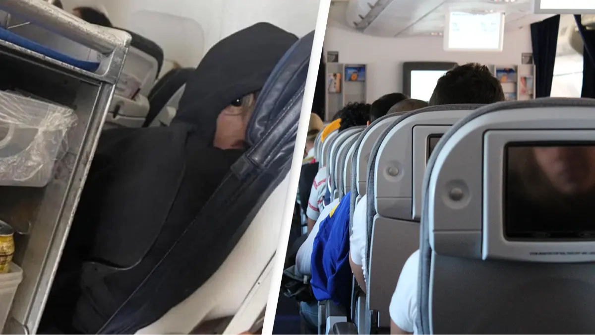 Passenger’s incredibly creepy picture on plane has people freaking out before they figure out what it actually is