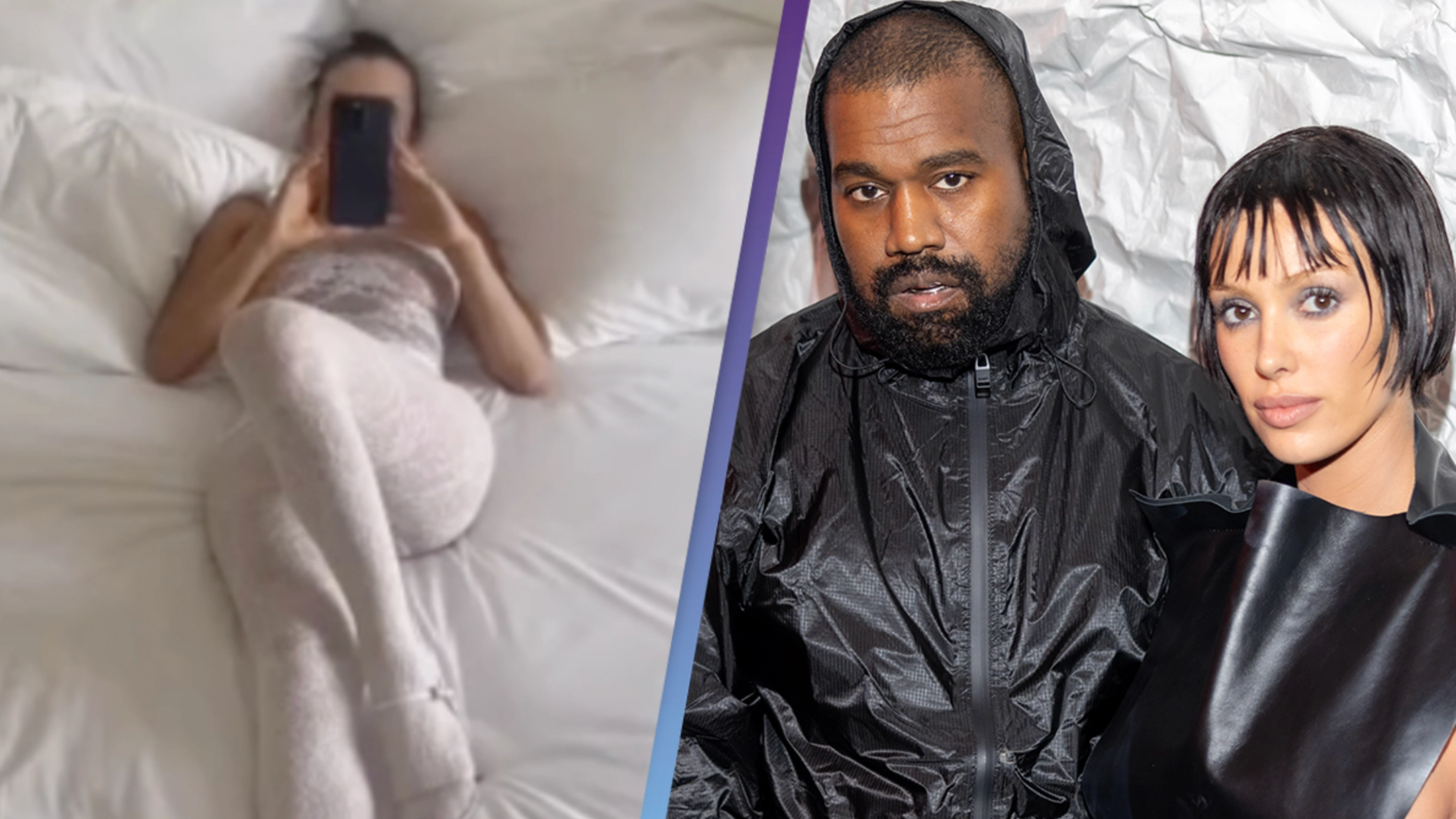 Kanye West shares provocative video of wife Bianca in bed and fans can't stop pointing out how big it is