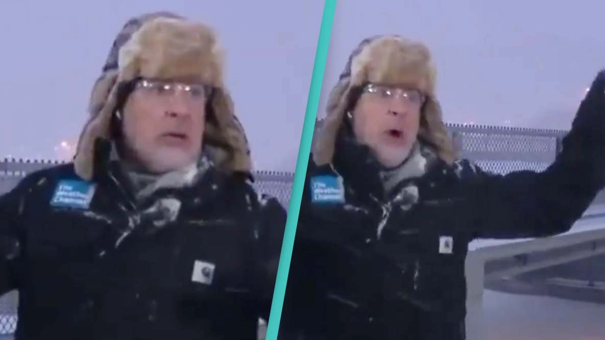 Weatherman hears 'thundersnow' on live TV and people are extremely worried as dangerous weather hits US