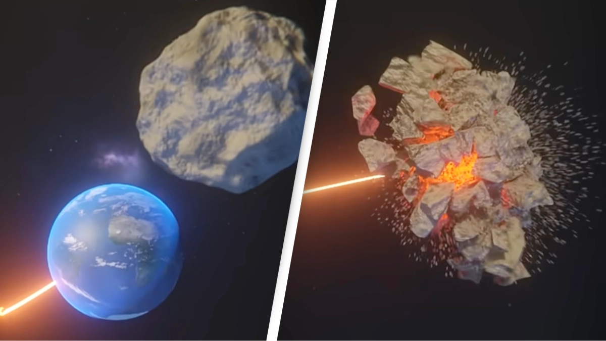 Shocking simulation reveals strange reason why blowing up an asteroid won't stop it from hitting Earth