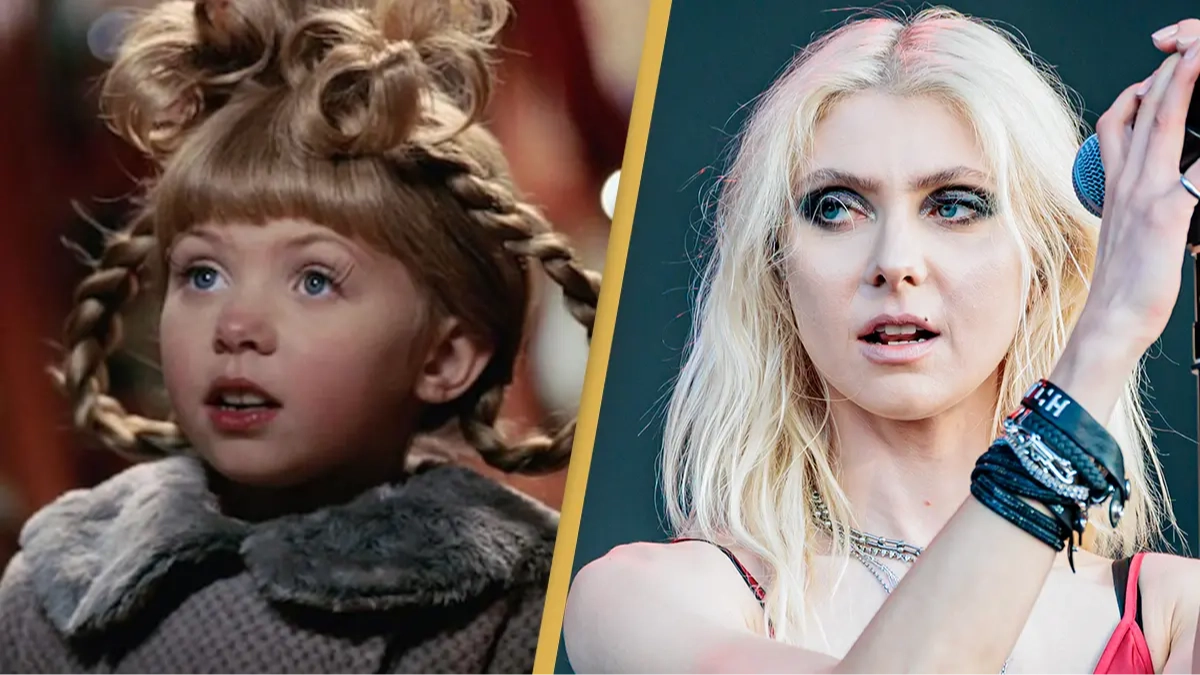 People mind-blown after realizing Cindy Lou Who from The Grinch is now a rock star in a metal band