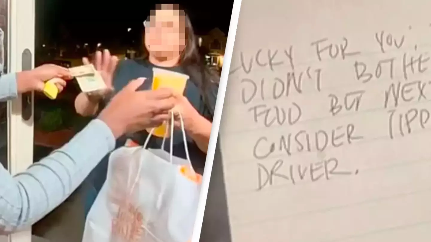 DoorDash delivery driver leaves customer ‘vile’ note after assuming she wouldn’t tip