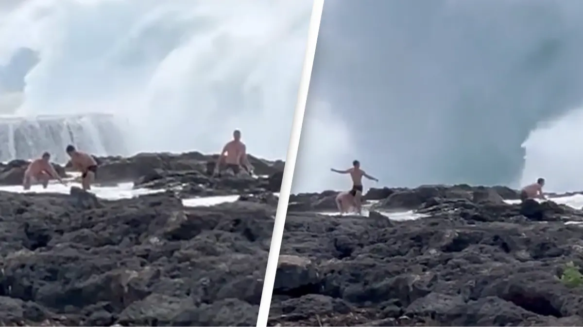 Reason why you should never turn your back on the sea as terrifying video shows the dangers