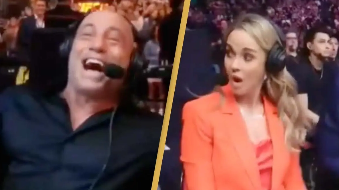 People lose it after learning there's a man whose job it is to stop boxing commentators from falling off their chairs