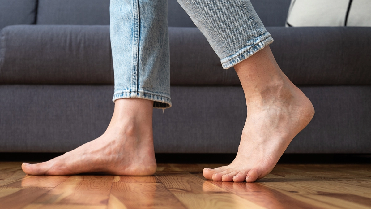 Doctors issue health warning to people who regularly walk around their homes barefoot