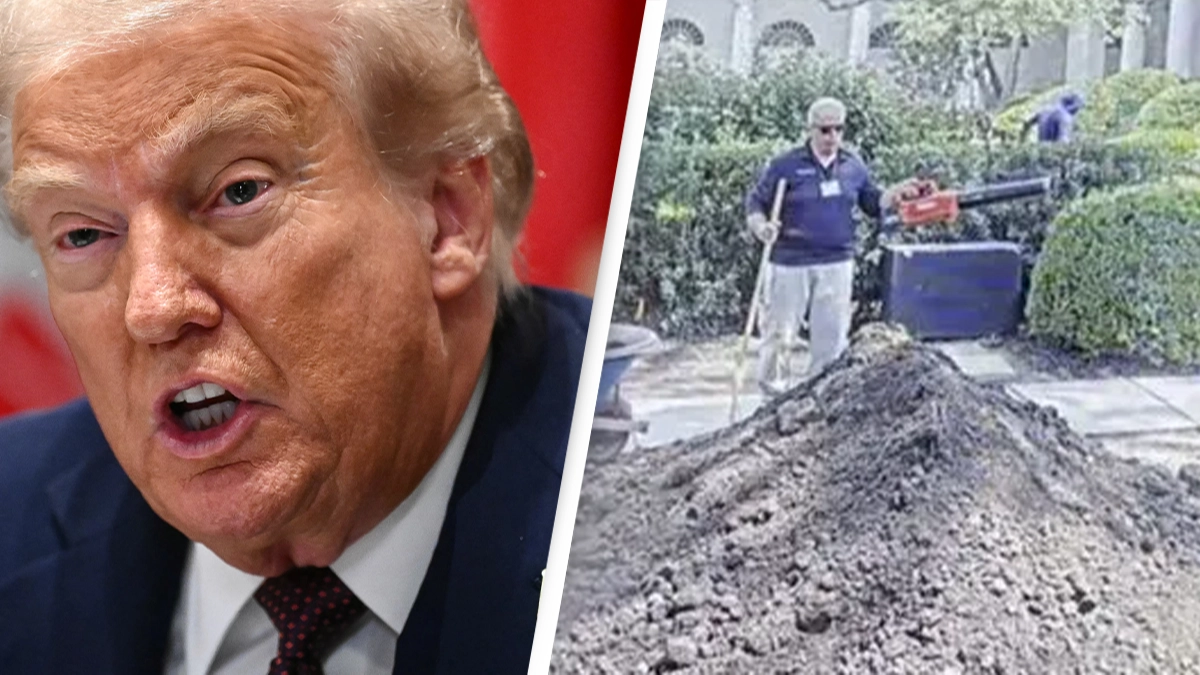 Trump fires White House contractor after spotting 'deep and nasty' flaw in new rose garden patio