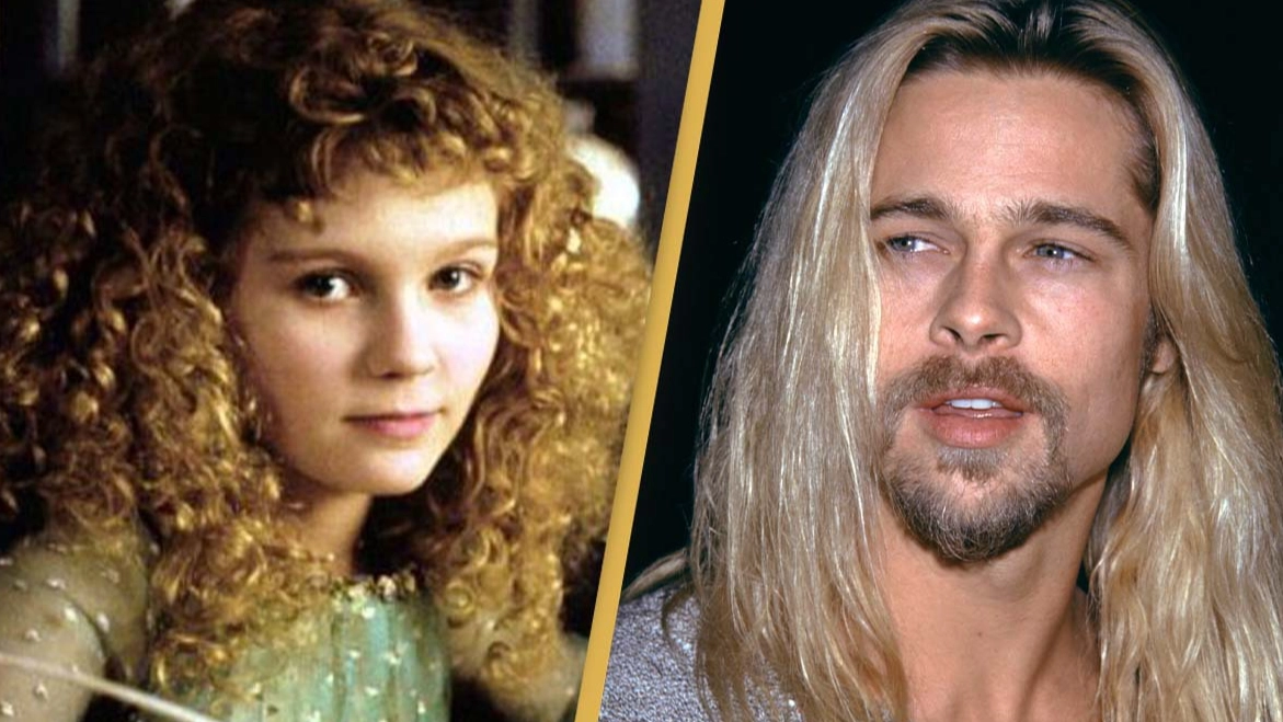 Kirsten Dunst describes 'very weird' script which saw her kiss a 31-year-old Brad Pitt at 11