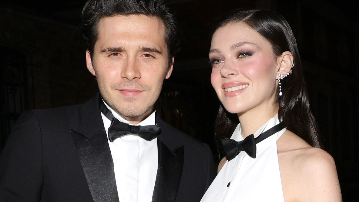 Nicola Peltz's reaction when asked about husband Brooklyn Beckham's ongoing family drama