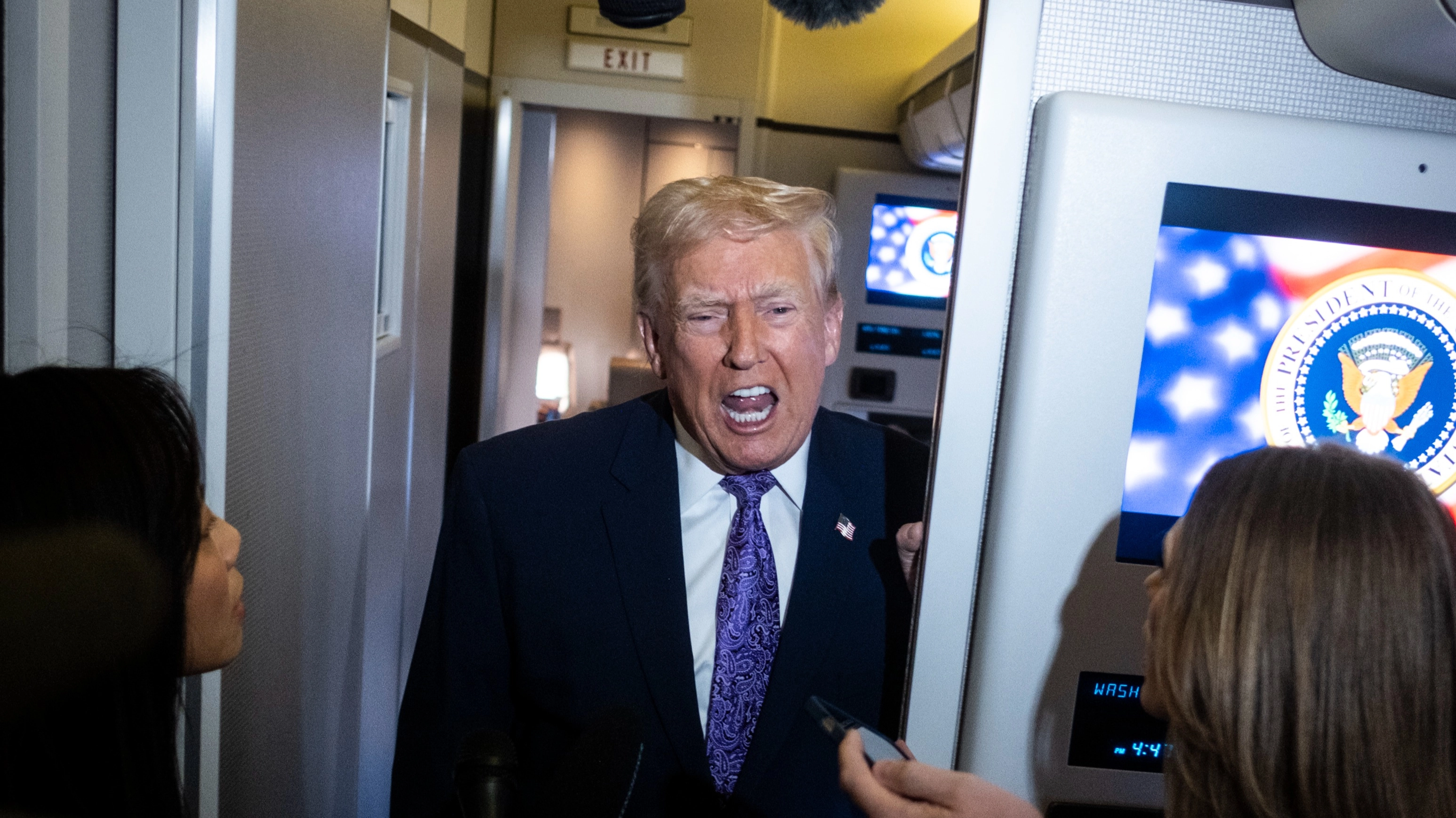 Trump unleashes on reporter after she calls him out on bold lie about military strikes