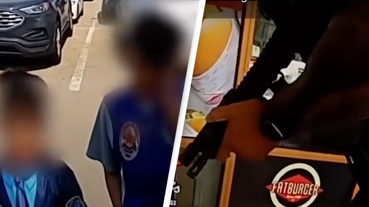 Shocking bodycam video shows how cop's day escalated from talking to kids to stopping mass shooter in just five minutes