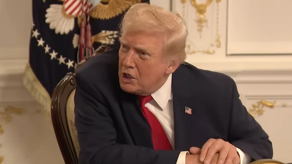 Shocking moment Trump lashes out at ‘stupid’ journalist days after saying 'quiet piggy' to reporter