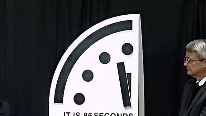 Doomsday clock moves closer to disaster than ever before as it updates for 2026