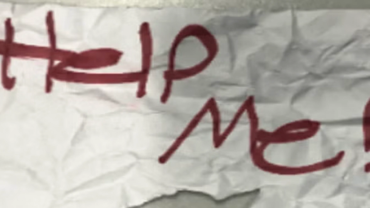 'Help me' sign leads to rescue of kidnapped 13-year-old girl