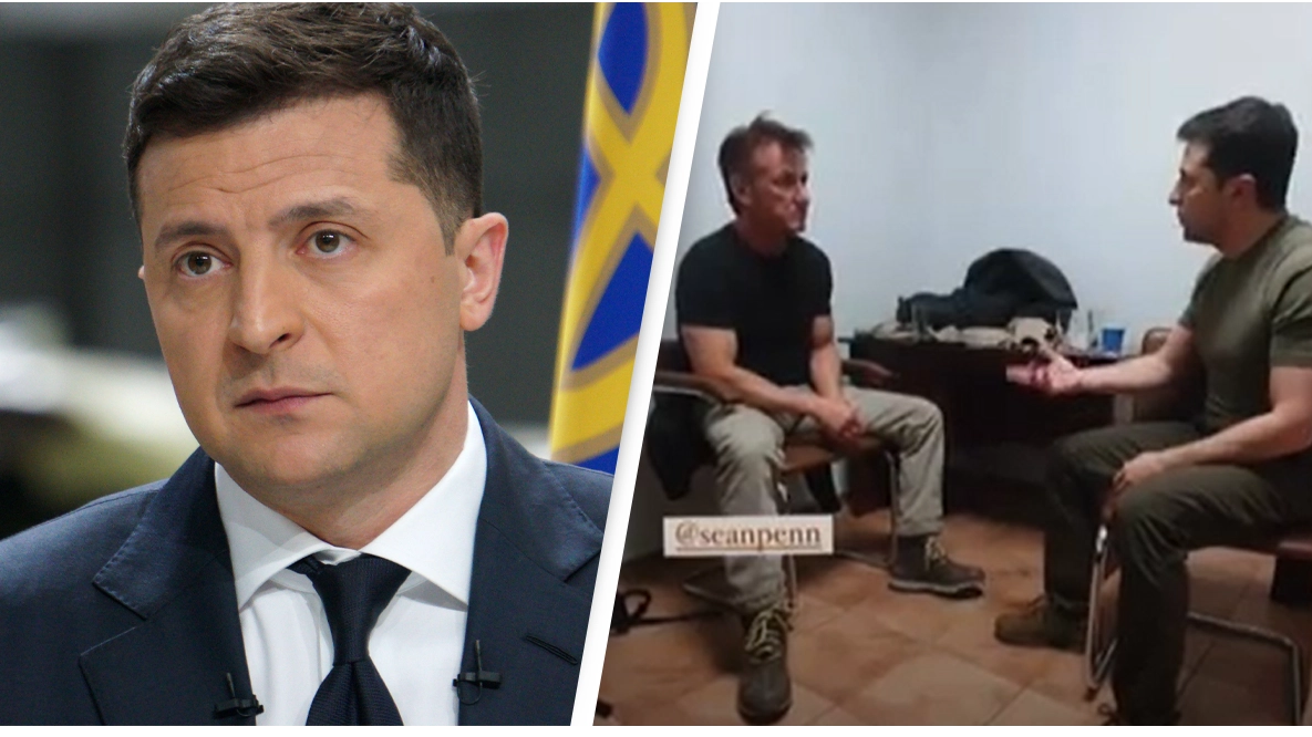 Ukraine: Sean Penn Sits Down With Ukrainian Leader Volodymyr Zelensky In Kyiv